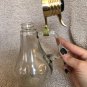 Glass Syrup Bottle Oil Dressing Unique Upside Down Light Bulb