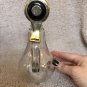 Glass Syrup Bottle Oil Dressing Unique Upside Down Light Bulb