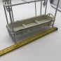 Vintage Camping Picnic Party Table Basket Silverware Cutlery Cart Holder 1980s