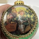 Krebs Masters on Silk Glass Christmas Ornament 1988 Circa 1898 St. Nicholas Vtg