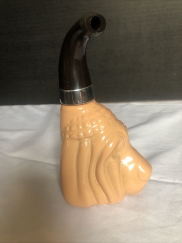 AVON BLOODHOUND PIPE DECANTER BOTTLE VINTAGE