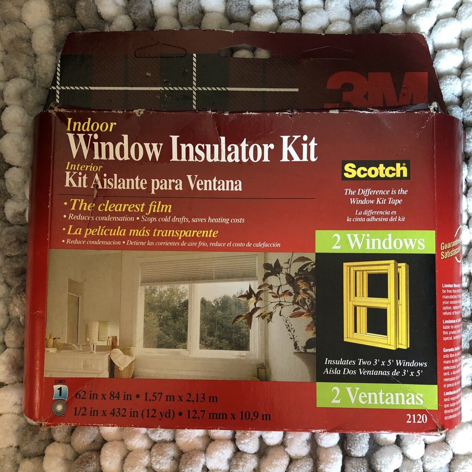 3M 2120W6 Indoor Window Insulation Kit
