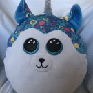2021 TY Squish-a-Boos HELENA UniHusky Dog Cushion Pillow (Small Size) CLEAN