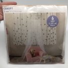 6 foot sheer white tulle canopy girls room decor new home