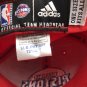 DETROIT PISTONS BIG LOGO ADIDAS FITTED ONE SIZE HAT CAP BLUE RED NBA CLEAN
