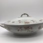 Vintage Oval Vegetable Casserole Covered Dish Austria D28 MZ Pink Roses Floral