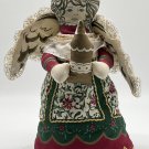 ANGEL DOLL PLUSH CHRISTMAS TREE TOPPER VINTAGE LARGE 11” PLUSH HANDMADE PATTERN