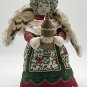 ANGEL DOLL PLUSH CHRISTMAS TREE TOPPER VINTAGE LARGE 11&acirc;�� PLUSH HANDMADE PATTERN