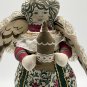 ANGEL DOLL PLUSH CHRISTMAS TREE TOPPER VINTAGE LARGE 11&acirc;�� PLUSH HANDMADE PATTERN