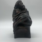 Vintage Alva Sergey Eylanbekov Brown Art Deco Mother Child Sculpture 10” RARE