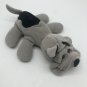 VINTAGE CUDDLE WIT HAPPY PUPPY 8" PLUSH GRAY W/SPOT PLUSH SHAR PEI CLEAN