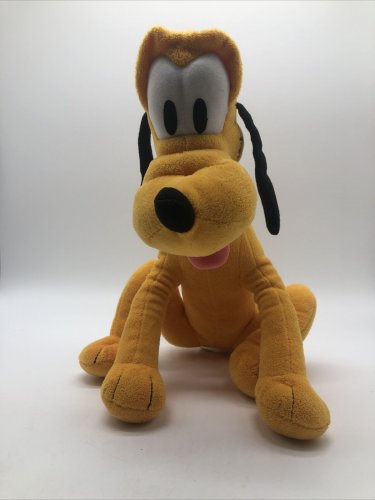 DISNEY Pluto Plush Kohls Cares Stuffed Animal Toy Dog  14"  CLEAN