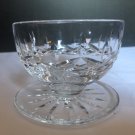 Crystal Clear Depression Glass Round Shaped Pedestal Candy Trinket Dish Signed