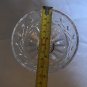 Crystal Clear Depression Glass Round Shaped Pedestal Candy Trinket Dish Signed