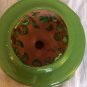 Incense Burner Reticulated Design Two Tiered and Legs Celadon Painted Red ware