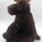 Aurora Destination Nation Solid Dark Brown Moose 12" Plush Stuffed Animal CLEAN
