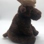 Aurora Destination Nation Solid Dark Brown Moose 12" Plush Stuffed Animal CLEAN