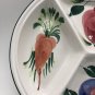 Ceramic 3 Section Divided Serving Hand Painted Dish Hand Made In Italy Pizzato