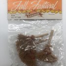 NOS Mini Broom Hanging Witches Prop Broom Straw Halloween Leewards IOP 4pcs