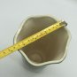 Vintage Ceramic Green And Beige Jar Shaped Gradients Ribbed Decorative Vase 9"