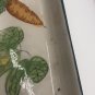 Vintage Ceramic Vegetable Serving Platter Hand Painted Divided & 2 Side Plates