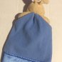 Gerber Puppy Dog Security Blanket Lovey Satin Trim Tan Brown Baby Blue HTF RARE