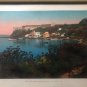 Vintage 39 Ile Sainte-Marguerite. Le Port. LL Framed Watercolor Print 7â x 9â