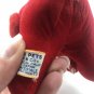 Vintage PET DREAMS by R. Dakin RED DOG BEAR sawdust Velvet BIRTHDAY PARTY HAT