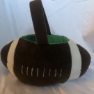 Football Halloween Party Basket With Handle Plush Candy Pail Toy
