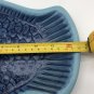 Blue Aqua Salt Glaze Stoneware Fish Platter Plate Coastal Nautical Beach 12.5&acirc;��