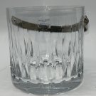 Royal Limited Handcut Crystal 5” Tall Ice Bucket Moving Handle Made In Slovenia