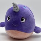 Animal Adventure Purple Squishy Super Soft Narwhal Plush 9" 2020 CLEAN