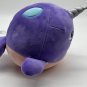 Animal Adventure Purple Squishy Super Soft Narwhal Plush 9" 2020 CLEAN