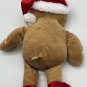 Dandee GINGERBREAD Man Boy 14" Plush Peppermint Cheeks Christmas Santa Hat CLEAN