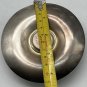 VTG ANGORA SILVER PLATE ON COPPER ROUND WITH ETCHED LAMBS ENGLISH CANDLEHOLDER