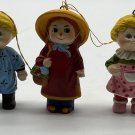 Vintage Cabbage Patch Kids Doll Mini PVC  Figures Set Of 3