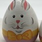 Wooden Easter Egg Nesting Bunny Rabbit Dolls Matryoshka Doll Hand Painted 4&acirc;��