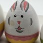 Wooden Easter Egg Nesting Bunny Rabbit Dolls Matryoshka Doll Hand Painted 4&acirc;��