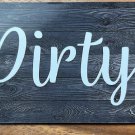 Clean Dirty Dishwasher Magnet 4 Inch Farmhouse Decor Shabby Chic #2
