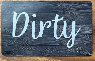 Clean Dirty Dishwasher Magnet 4 Inch Farmhouse Decor Shabby Chic #2