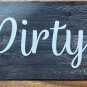 Clean Dirty Dishwasher Magnet 4 Inch Farmhouse Decor Shabby Chic #2