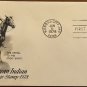 First Day Cover Issue Midget Stamp 1877 Indian Head Penny Cent Coin 13 Cents