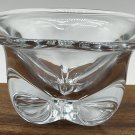 Magnor Norway Handmade Crystal 6 x 6 x 3 1/2 Wide Bowl Clear Heavy