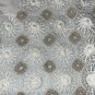 VINTAGE PRETTY IN PINK LACE 34â TABLECLOTH BROWN ACCENTS
