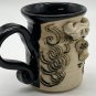 Bradford Pottery Funny Face Ugly Mug RN NURSE Coffee Cup SIGNED Stoneware VTG