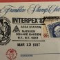 First Day Cover AMERIPEX 86 Benjamin Franklin 22c Stamp FDC Madison Square NY