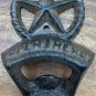 Beer Bottle Opener Circle Texas Star Cast Iron Open Here Western Wall Mount