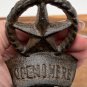 Beer Bottle Opener Circle Texas Star Cast Iron Open Here Western Wall Mount
