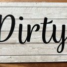 Clean Dirty Dishwasher Magnet 4 Inch Farmhouse Decor Shabby Chic #3