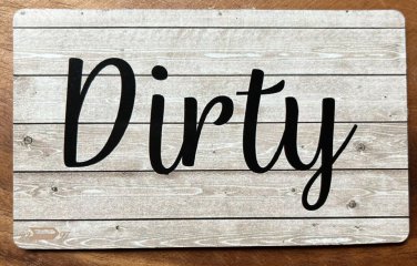 Clean Dirty Dishwasher Magnet 4 Inch Farmhouse Decor Shabby Chic #3